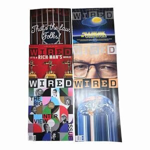 Wired Magazine Lot of 6 Issues 2024-2025 Technology & Business